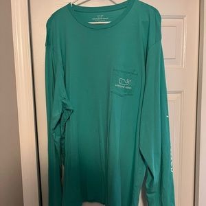 Green Long Sleeve Vineyard Vines Shirt
